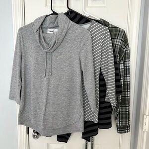 Lot of 4 pieces Fall, Spring Tops | Liz Claiborne, Ann Taylor, Loft